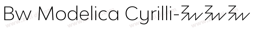 Bw Modelica Cyrilli字体转换